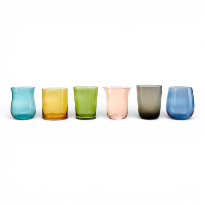 Set 6 bicchieri acqua Fade Celine colori assortiti