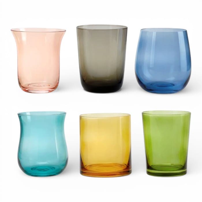 Set 6 bicchieri acqua Fade Celine colori assortiti