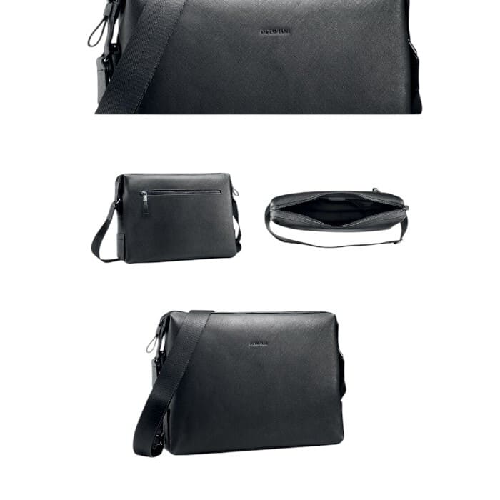 Borsa in pelle Ottaviani nera con tracolla