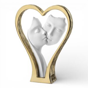 Bongelli Preziosi coppia cuore alta visi H.24 Oro in marmorino