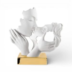 Scultura Coppia Mani Face 14x11 con base Oro Bongelli Preziosi