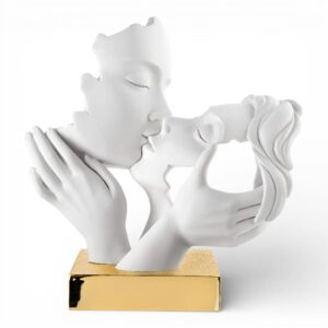 Scultura Coppia Mani Face 25x23 Base Oro Bongelli Preziosi