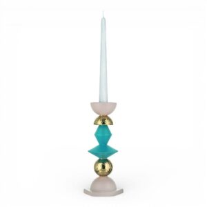 Porta candele Bongelli Liberty H27 Blu-Cipria