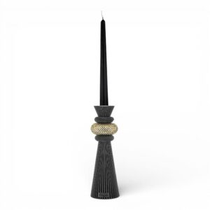 Porta candele Bongelli Preziosi Modular H25 Nero-Oro