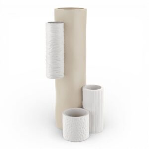 Vaso Bongelli Preziosi Modular H34 Nocciola-Bianco