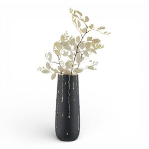 Vaso Bongelli Preziosi Rugiada H31 Nero-Oro