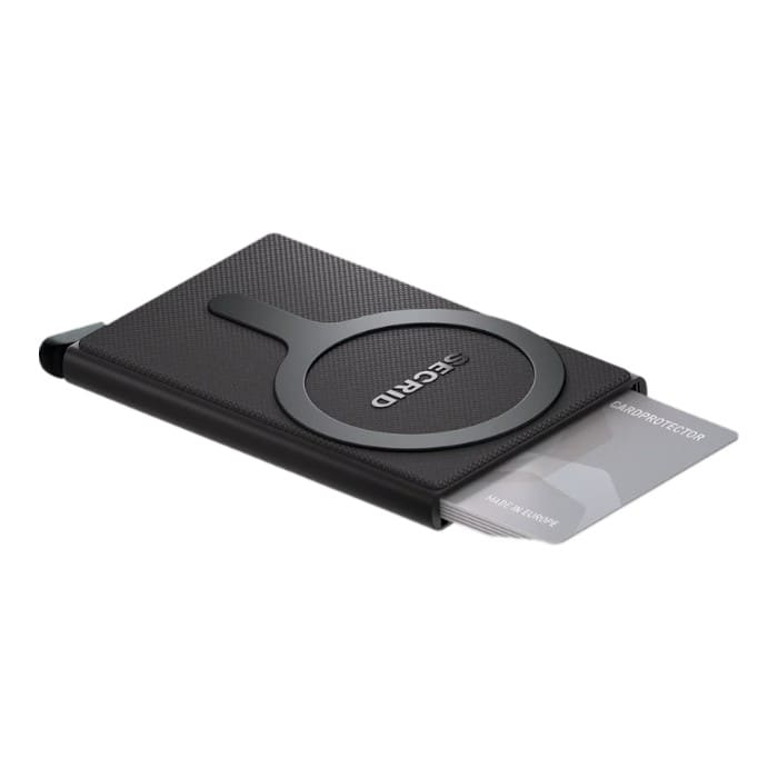 Secrid Cardprotector MagSafe Black in alluminio