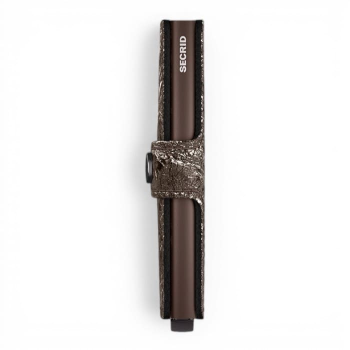 Secrid Miniwallet Crunch Bronze finitura metallizzata