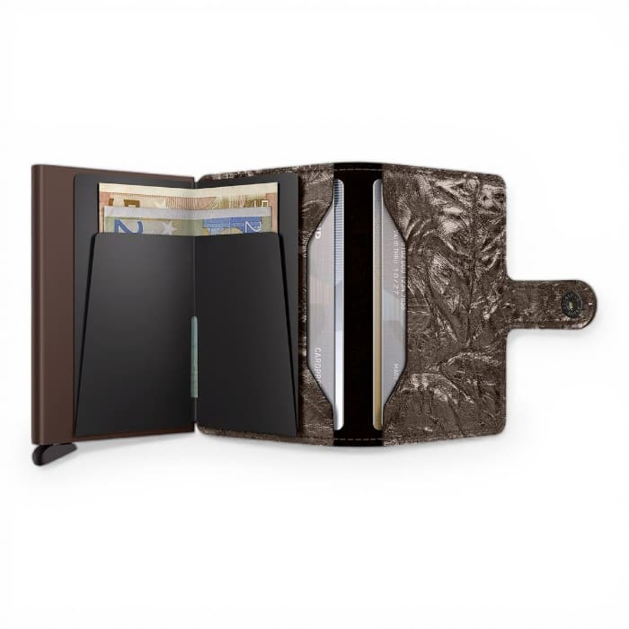 Secrid Miniwallet Crunch Bronze finitura metallizzata