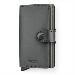 Secrid Miniwallet Matte Satin Steel pelle opaca