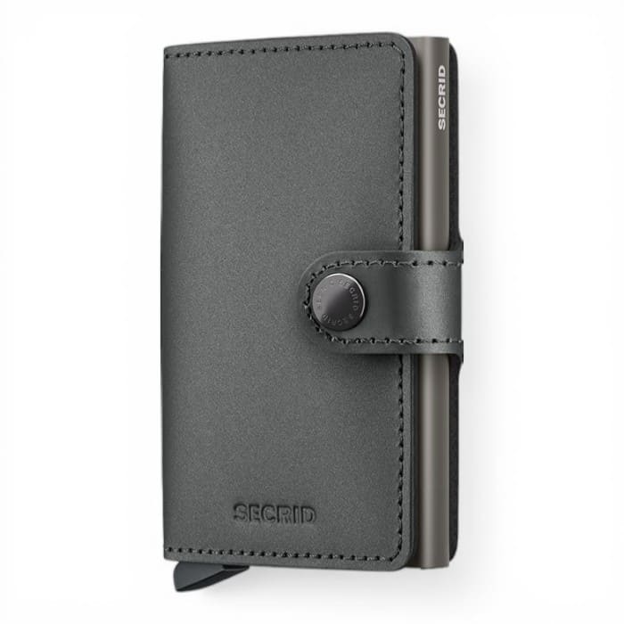 Secrid Miniwallet Matte Satin Steel pelle opaca
