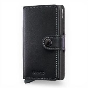 Secrid Miniwallet Original Black Powdercoat pelle liscia