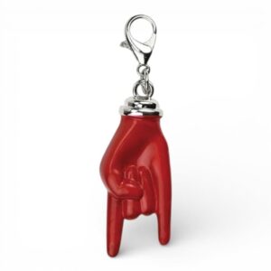 Charm Cornetto in metallo smaltato Corna Wald