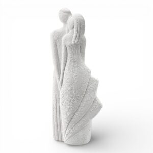 Statua in Kergres Dolcezza Bianco Materico Wald
