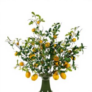 Composizione 6 rami limoni 85 cm Fantin Argenti