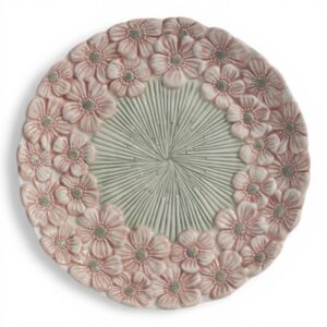 Piatto Margherite Rosa Fantin Argenti in ceramica