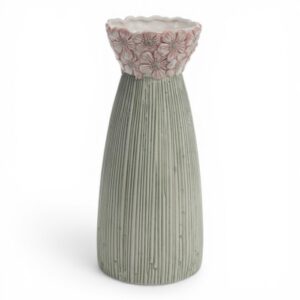 Vaso Margherite Rosa Fantin Argenti in ceramica