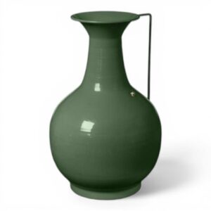 Vaso Metallo Goccia Verde Fantin Argenti 24x38,5