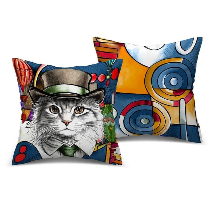 Cuscino Human Essence Gatto Independence 45x45 cm Egan
