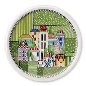 Piatto Pizza Paese Mio Verde 30,5 Egan