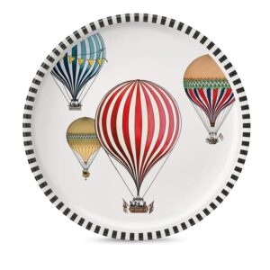 Piatto portata Giramondo Egan con mongolfiere