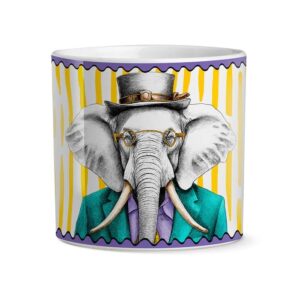 Cachepot Human Essence Elefante Wisdom 12x12 cm