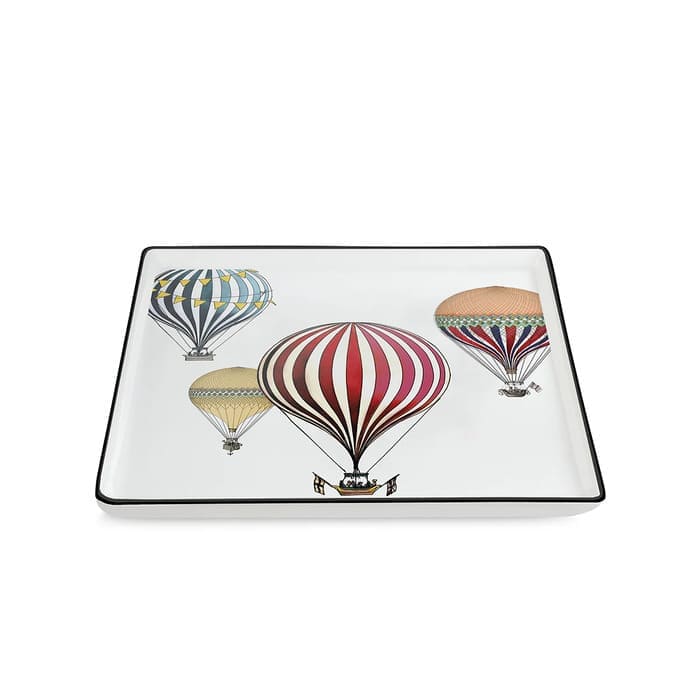Vuotatasche Giramondo Egan con mongolfiere decorative