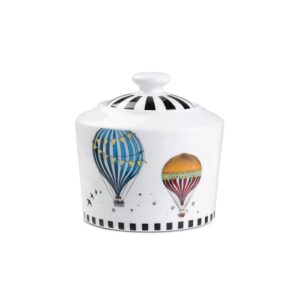 Zuccheriera Giramondo Egan con mongolfiere decorative