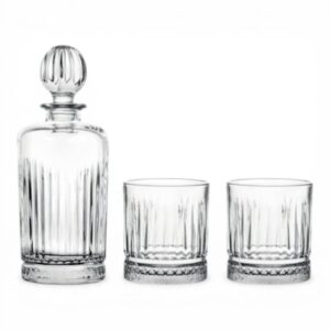 Set degustazione liquori Brandani vetro 3 pezzi