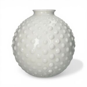 Vaso Bolle Brandani vetro Avorio Ø 21 cm