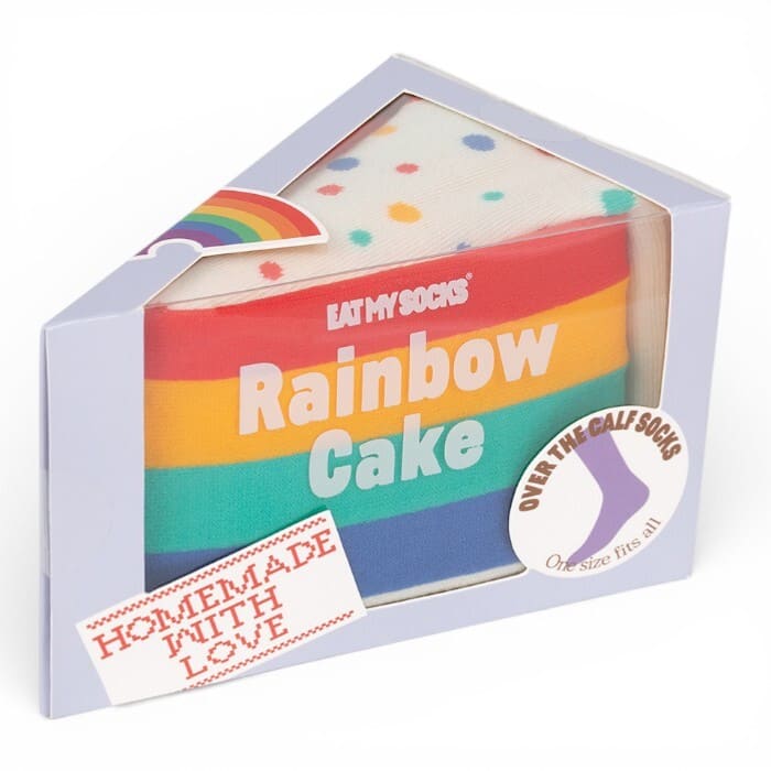 Calzini Eat My Socks Rainbow Cake