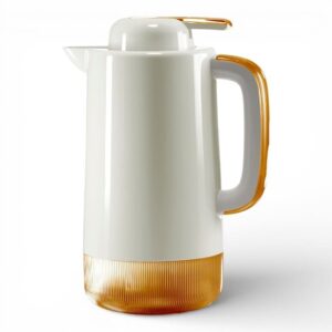 Enjoy caraffa termica Luce 1 litro bianco mandorla con interno in vetro