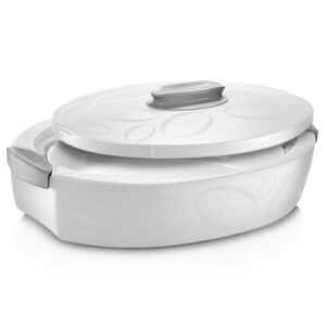 Enjoy contenitore termico ovale Tuttocaldo 3L bianco con pirofila