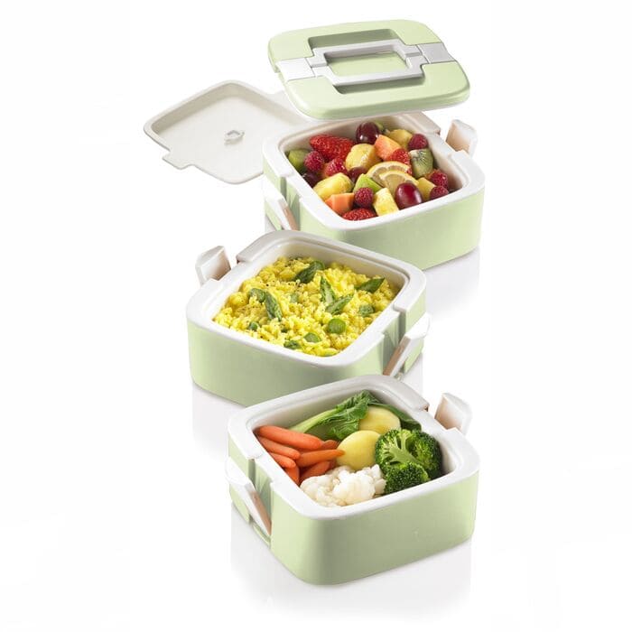 Enjoy lunchbox termico Hot&Cold 0,75 litri verde impilabile