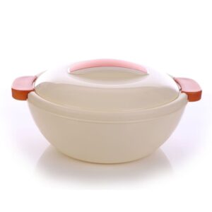 Enjoy portavivande termico Mediterraneo 3,5 litri bianco con interno in acciaio inox