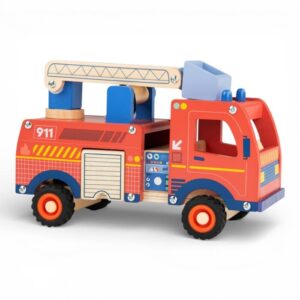 Moulin Roty camion pompieri legno bambini