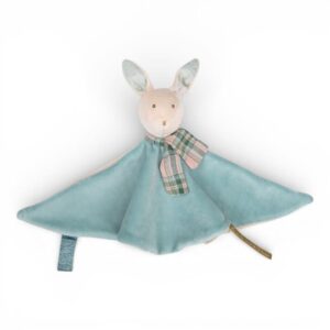 Moulin Roty doudou coniglio blu danza