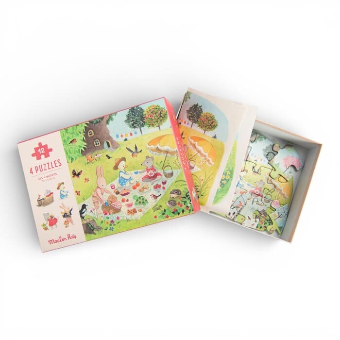 Moulin Roty puzzle bambini quattro stagioni