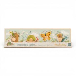 Moulin Roty puzzle incastro animali legno