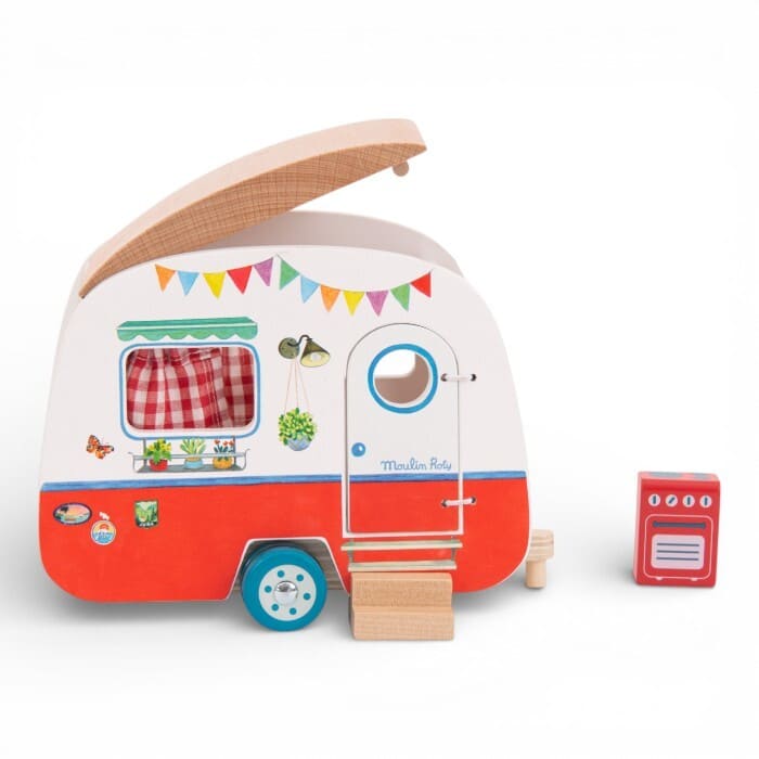 Moulin Roty roulotte gioco legno bambini