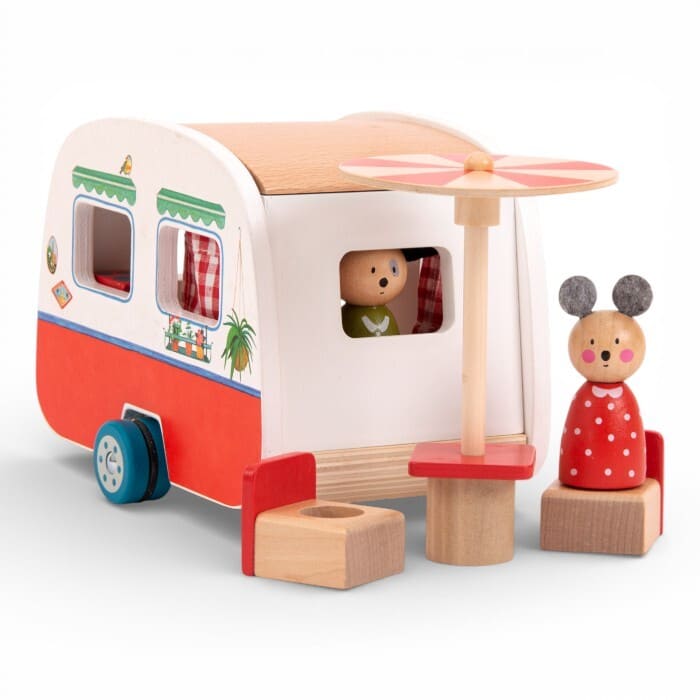 Moulin Roty roulotte gioco legno bambini