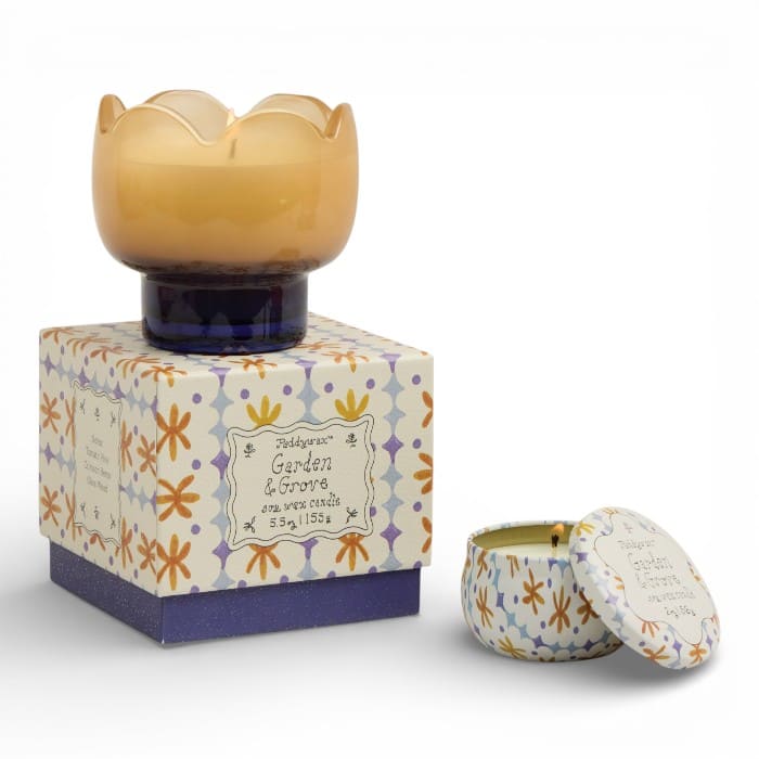 Candela profumata Paddywax Tulip Garden & Grove in vetro tulipano 155 g