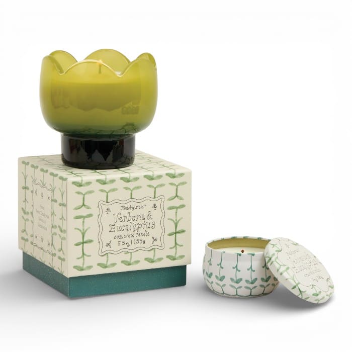Candela profumata Paddywax Tulip Verbena & Lemongrass in vetro tulipano 155 g