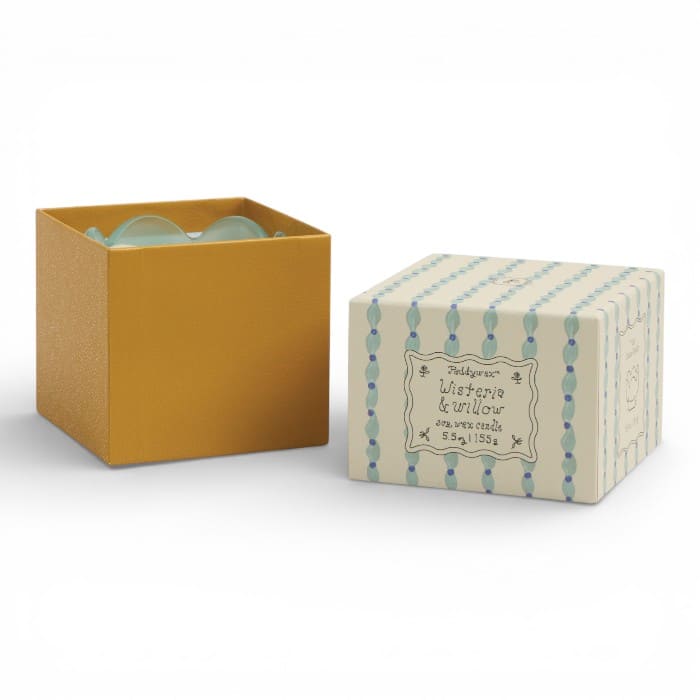 Candela profumata Paddywax Tulip Wisteria & Willow in vetro tulipano 155 g