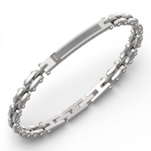 Bracciale uomo John Richmond Custom titanio diamanti