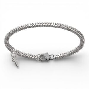 Bracciale uomo John Richmond Range Chain titanio con croce