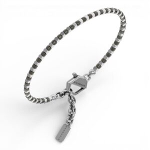 Bracciale uomo John Richmond Touch Stone titanio ematite