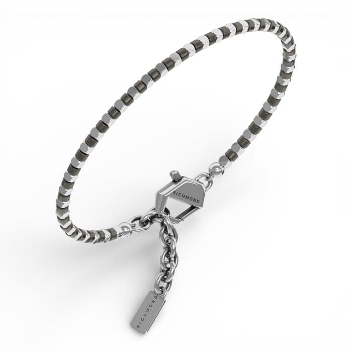 Bracciale uomo John Richmond Touch Stone titanio ematite