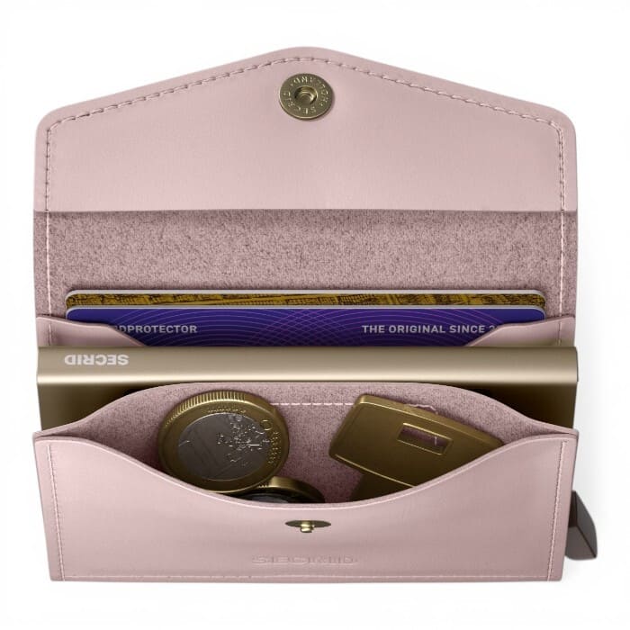 Secrid Envelope Original Ballet pelle liscia rosa