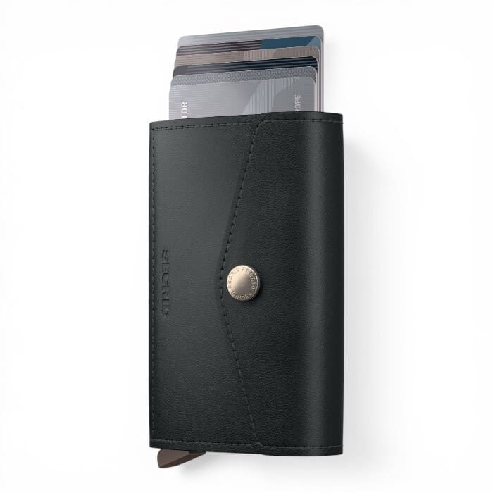 Secrid Envelope Original Black pelle liscia